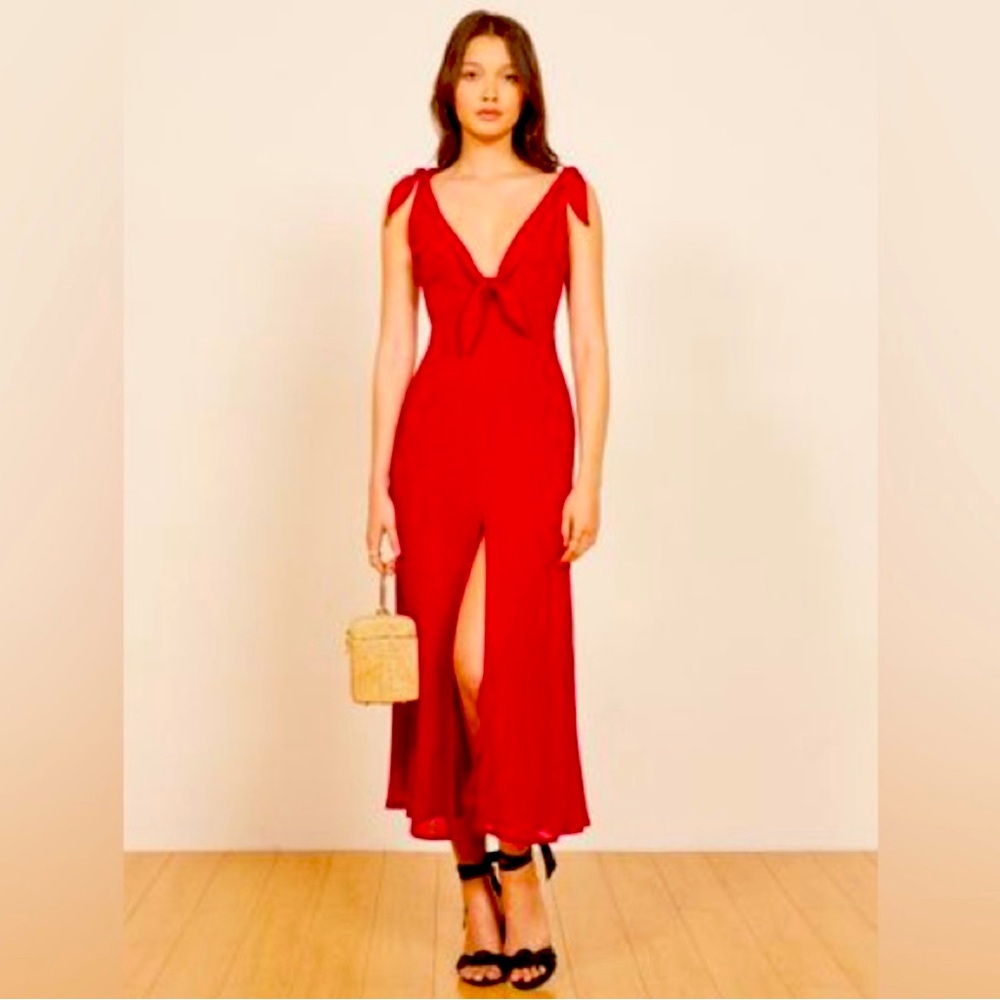 NWT REFORMATION Harper dress in lipstick red size 12